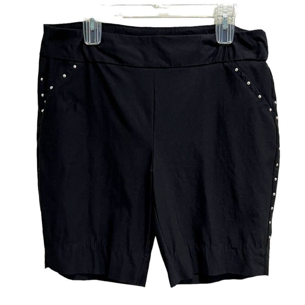 Grace The Perfect Fit Studded Black Shorts Size 14